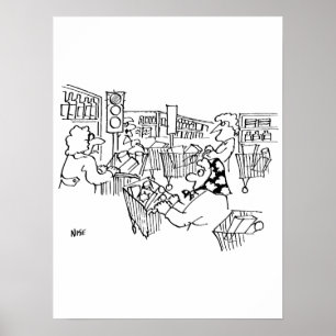 De Lichten van het Verkeer van de verkeerscontrole Poster