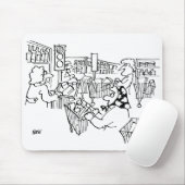 De Lichten van het Verkeer van het verkeersbeheer  Muismat (Met muis)