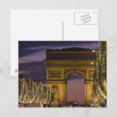 De lichten van Kerstmis, Champs Elysees, Boog DE Feestdagenkaart (Voorkant / Achterkant)