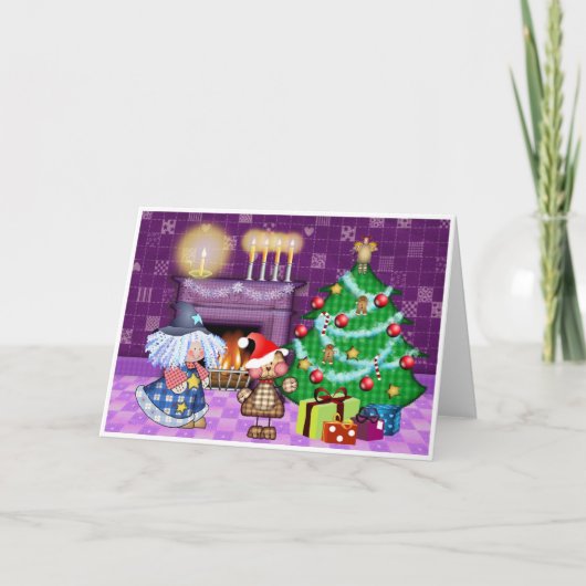 De Lichten van Kerstmis Feestdagen Kaart (Voorkant)