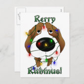 De Lichten van Kerstmis van de brak Feestdagenkaart (Voorkant / Achterkant)