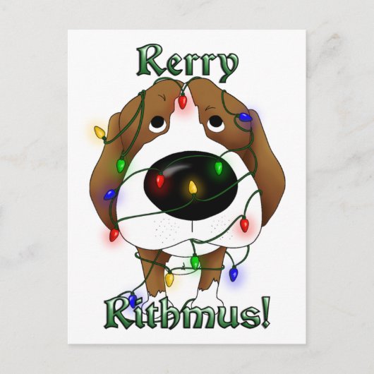 De Lichten van Kerstmis van de brak Feestdagenkaart (Voorkant)