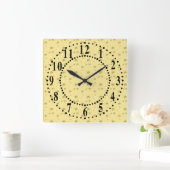 De lichtgele Kaas kijkt de Klok van de Muur (Huis)