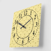 De lichtgele Kaas kijkt de Klok van de Muur (Hoek)