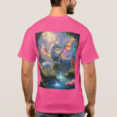 De lichtgevende vlucht van de draak" T-shirt (Achterkant)