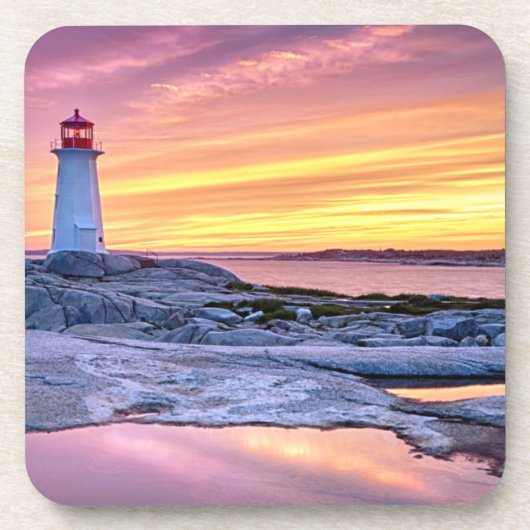 De lichthouder | Peggy's Cove Drankjes Onderzetter (Voorkant)