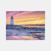 De lichthouder | Peggy's Cove Fleece Deken (Voorkant (Horizontaal))