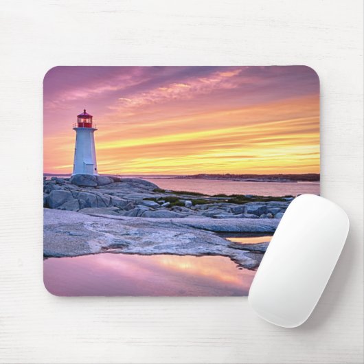 De lichthouder | Peggy's Cove Muismat (Met muis)