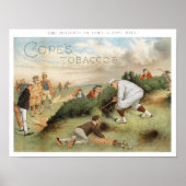 De lichtjes van Golf -  Golfafdruk Poster (Voorkant)