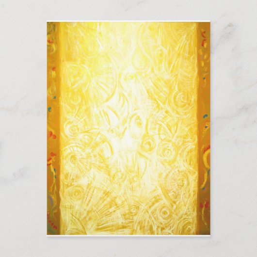 De lichtkolom (abstracte symboliek) briefkaart (Voorkant)