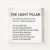 De Lichtpilaar - Ontwakende poëzie Notitieboek (Achterkant)