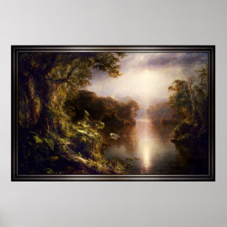 De lichtrivier van de Frederic Edwin Church Poster