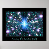 De lichtsnelheid nabij poster (Voorkant)