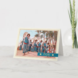 De liederen van de vreugde. Fine Art Pesach Wenska Kaart