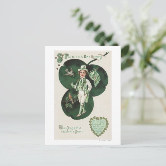 De liedjes die het hart bereiken briefkaart (Staand voorkant)