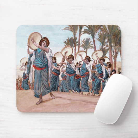 "De liedjes van Joy", joodse kunstgeschenk Muismat (Met muis)