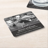 De liefde bewaart het Onderzetter van de Foto van  (Schuin)