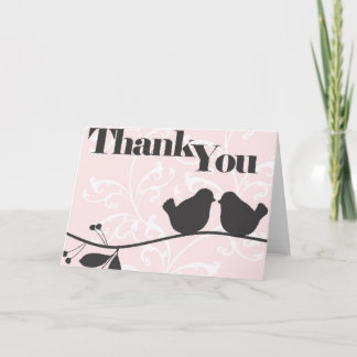 De liefde Brids dankt u kaardt Bedankkaart