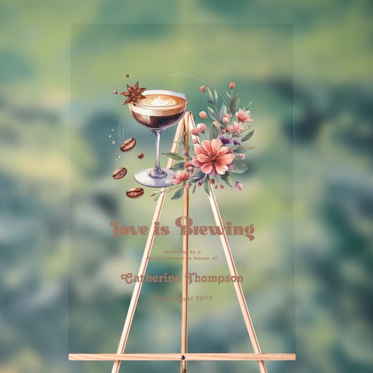 "De Liefde Broeit" Bruidsbad Welcome Acryl Bord (Neutraal)