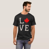 de liefde canada maple leaf canadees t-shirt (Voorkant volledig)