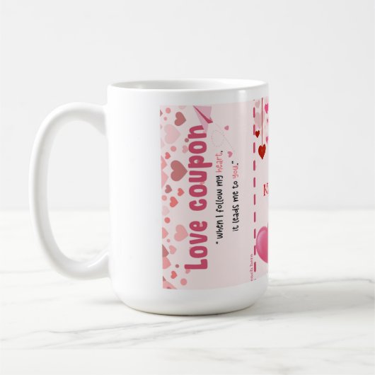 De liefde coupon Mok (Links)