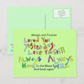 De liefde die je Kaart (Voorkant / Achterkant)