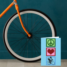 De Liefde die van de vrede Blauwe Fietser cirkelen