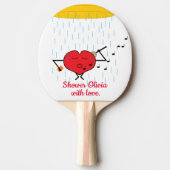 De liefde douchen: tafeltennisbatje (Voorkant)
