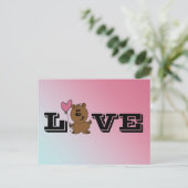 De liefde draagt briefkaart (Staand voorkant)