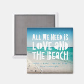 De liefde en de Bestemming van de Beach sparen de  Magneet (Voorkant / Achterkant)