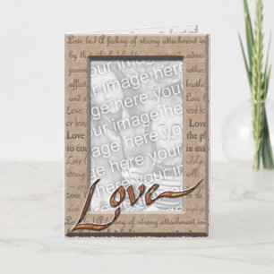 De liefde en koestert Foto Kaart