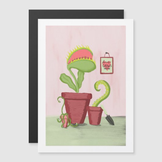 De liefde groeit hier: Kronkelige Kaart Planten (Voorkant / Achterkant)