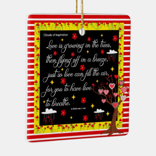De liefde groeit in het ornament van de bomen (Rechts)