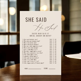 De liefde is aan het brouwen, zei ze, het bruidssp