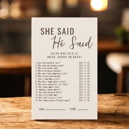 De liefde is aan het brouwen, zei ze, het bruidssp