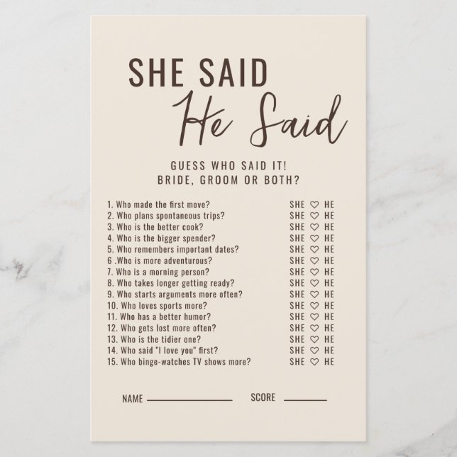 De liefde is aan het brouwen, zei ze, het bruidssp (Voorkant)