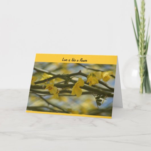 De liefde is als een bloem - de kaart van het (Voorkant)