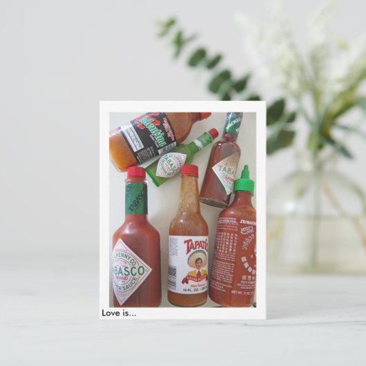 De liefde is… briefkaart (Staand voorkant)