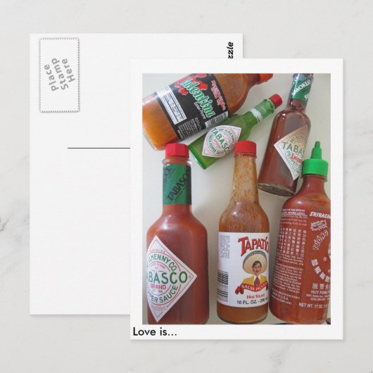 De liefde is… briefkaart (Voorkant / Achterkant)