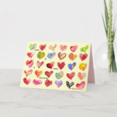 De liefde is… De Kaart van de Harten van Valentijn (Voorkant)