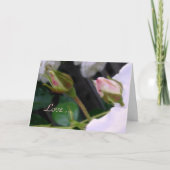 De liefde is… de Romantische Kaart van Valentijn (Voorkant)