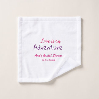 DE LIEFDE IS EEN AVONTUUR ROZE PURPEREN BRUIDSBAD  WASHANDJE