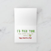 De liefde is een Grappig Wenskaart Booger Feestdagen Kaart (Binnen)