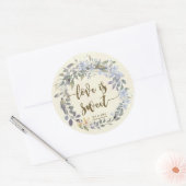 de liefde is een liefje stickers boho blue floral (Envelop)