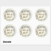 de liefde is een liefje stickers boho blue floral (Vel)