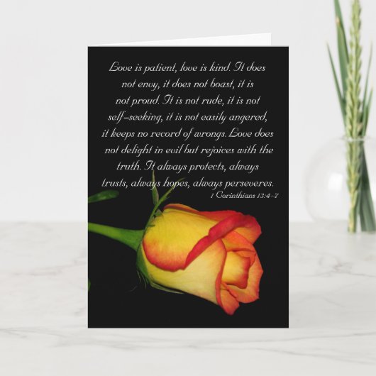 De liefde is geduldige… kaart (Voorkant)
