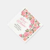 DE LIEFDE IS IN BLOEI PRETTIGE ROZE WILDE ROZEN SERVET (Hoek)