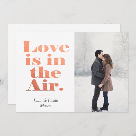 De liefde is in de Kaart van de Foto van de (Voorkant / Achterkant)