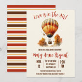 De liefde is in de Lucht, het Vrijgezellenfeest va Kaart (Voorkant / Achterkant)