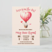 De liefde is in de Lucht, het Vrijgezellenfeest va Kaart (Staand voorkant)